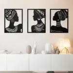 Elegant African Lady Wall Decor tag1