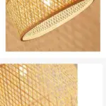 Elegant Bamboo Pendant Lamp tag1