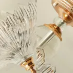 Elegant Black Gold Ceiling Lamp with Crystals tag1