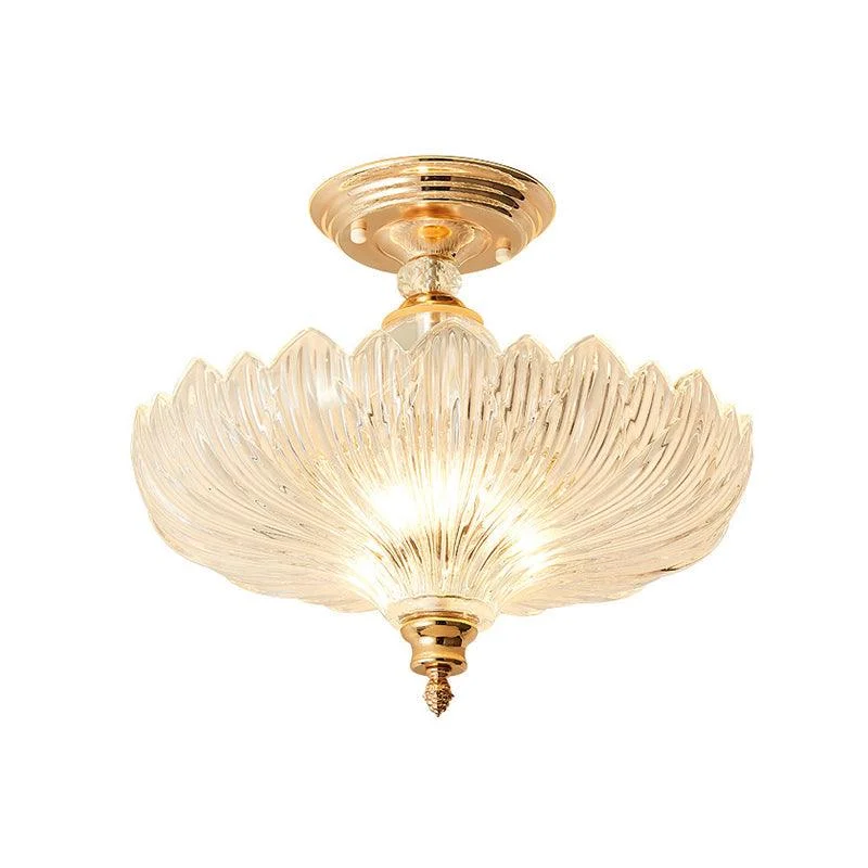 Elegant Black/Gold Ceiling Lamp with Crystals -  - #tag1#