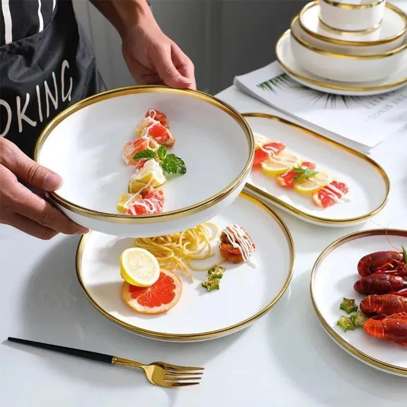 Elegant Ceramic Plates Set -