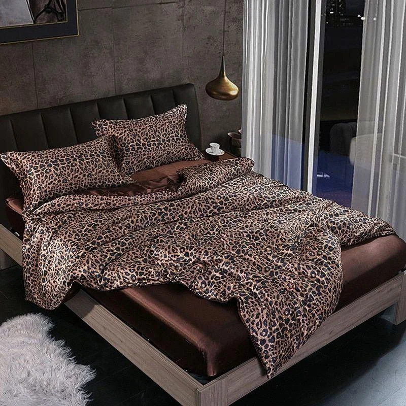 Elegant Comfort Set (4 pieces) satin/cotton bed linen - 2x pillowcase - sheet -  - #tag1#