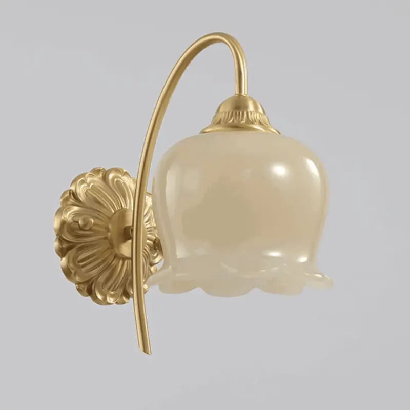 Elegant Copper Glass Wall Lamp tag1