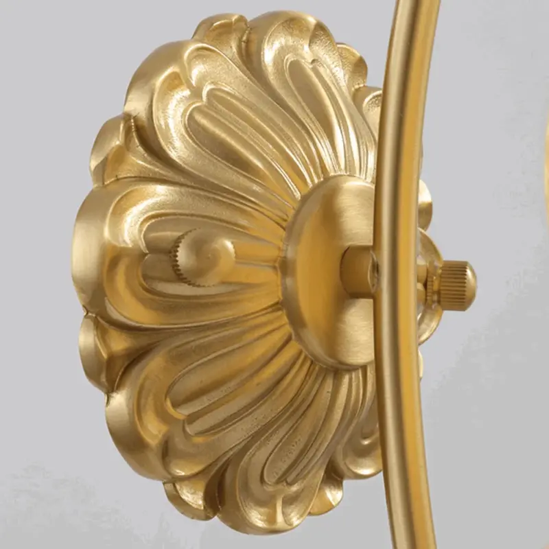 Elegant Copper Glass Wall Lamp tag1