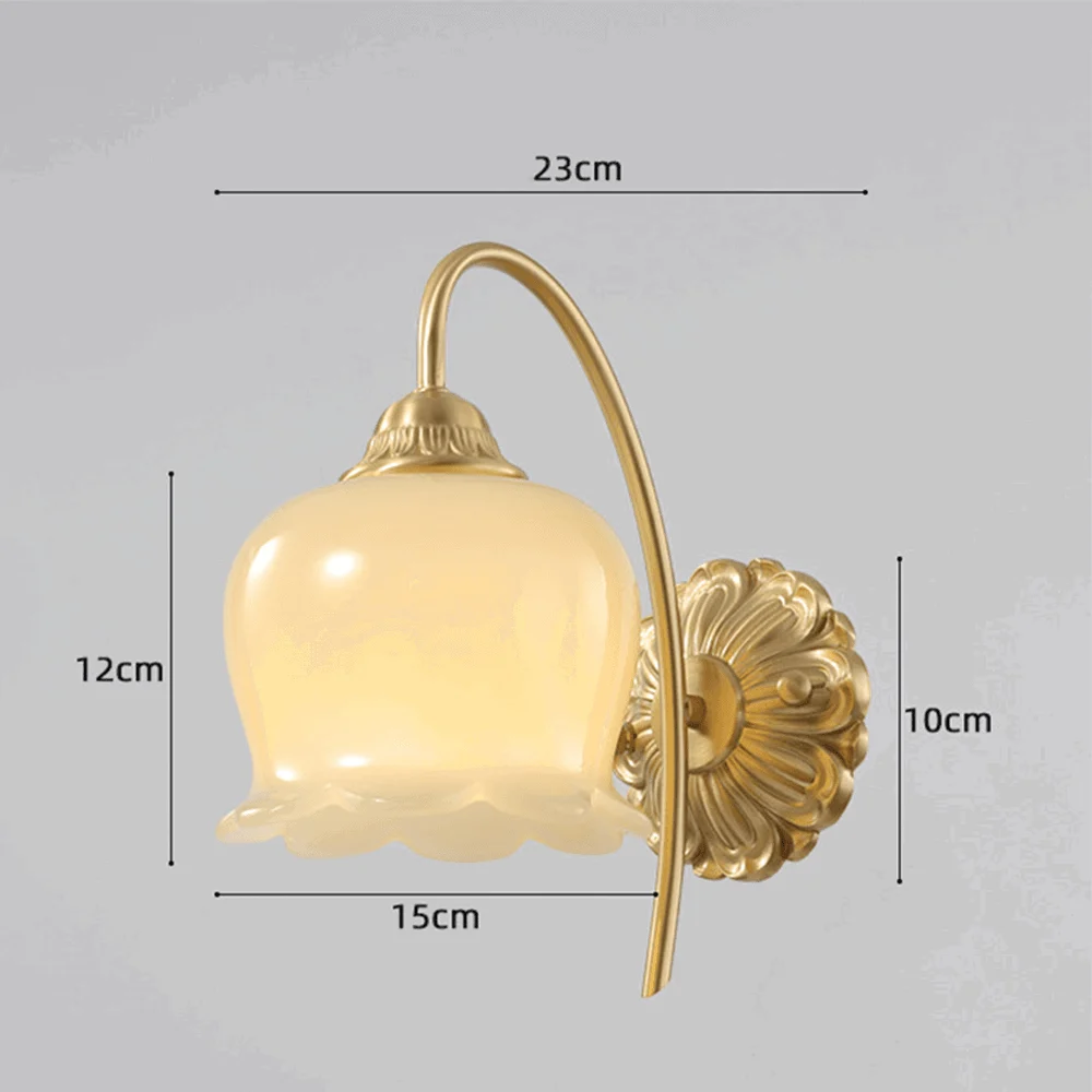 Elegant Copper Glass Wall Lamp -  - #tag1#