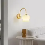Elegant Copper Glass Wall Lamp tag1