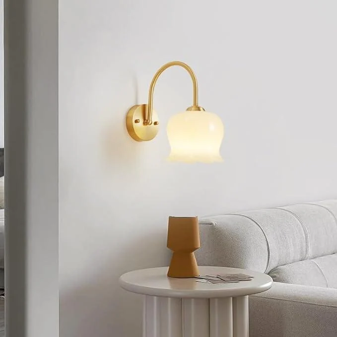 Elegant Copper Glass Wall Lamp -  - #tag1#