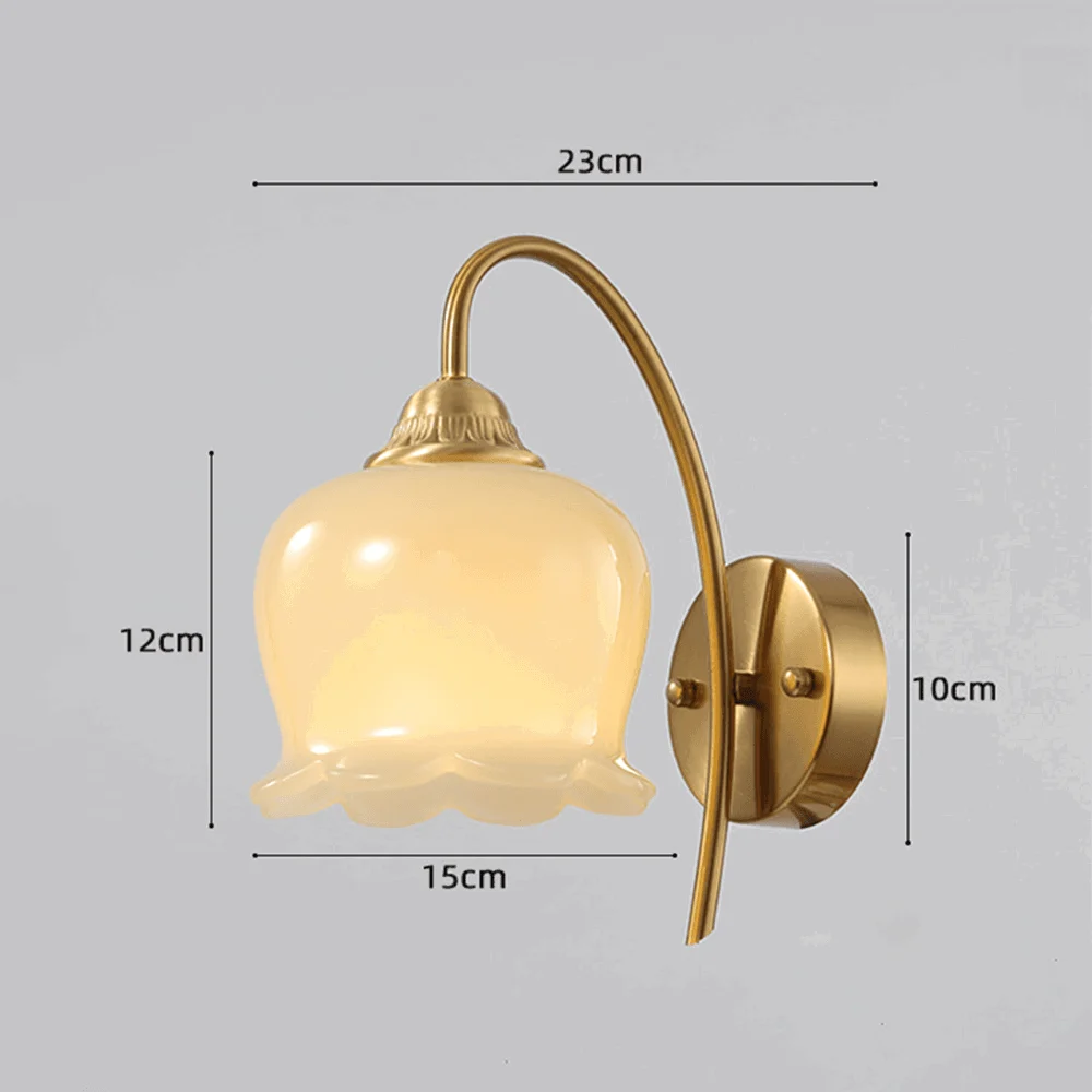 Elegant Copper Glass Wall Lamp -  - #tag1#