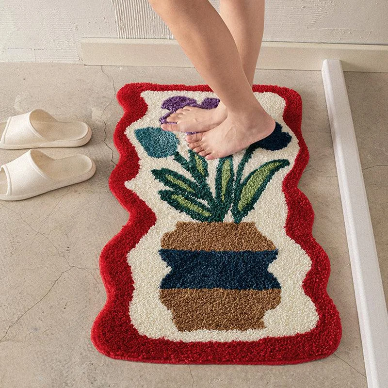 Elegant Droop Flower Bath Mat -  - #tag1#