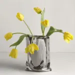 Elegant Faux Flowers with Vase tag1