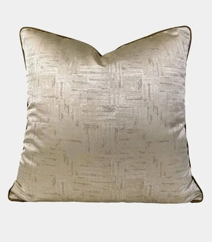 Elegant Geometric Print Jacquard Decorative Cushion Cover 45x45 cm Golden-Brown -  - #tag1#