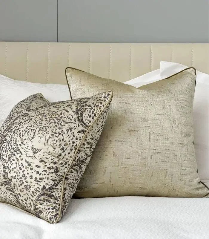 Elegant Geometric Print Jacquard Decorative Cushion Cover 45x45 cm Golden-Brown -  - #tag1#