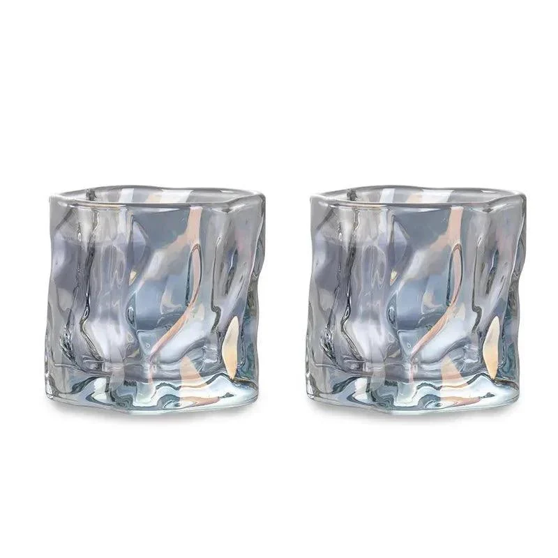 Elegant Glacier Ripple Whisky Glass -  - #tag1#