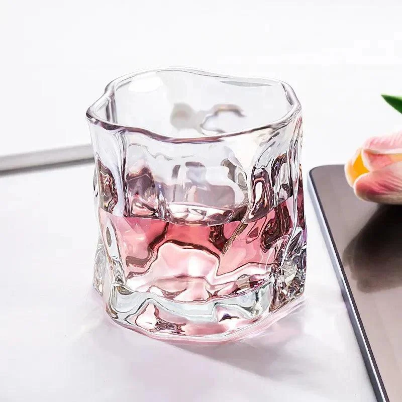 Elegant Glacier Ripple Whisky Glass -  - #tag1#