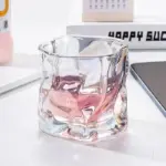 Elegant Glacier Ripple Whisky Glass tag1