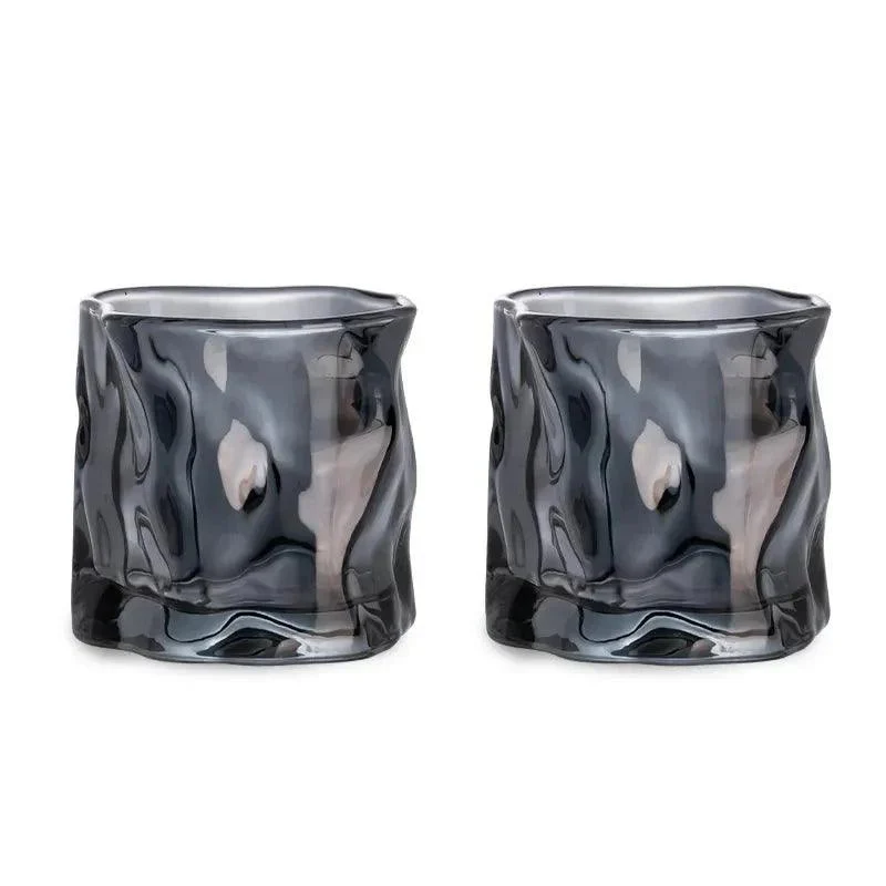 Elegant Glacier Ripple Whisky Glass -  - #tag1#
