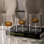 Elegant Glass Candle Holder Set tag1