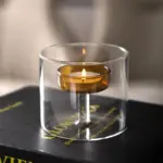 Elegant Glass Candle Holder Set tag1