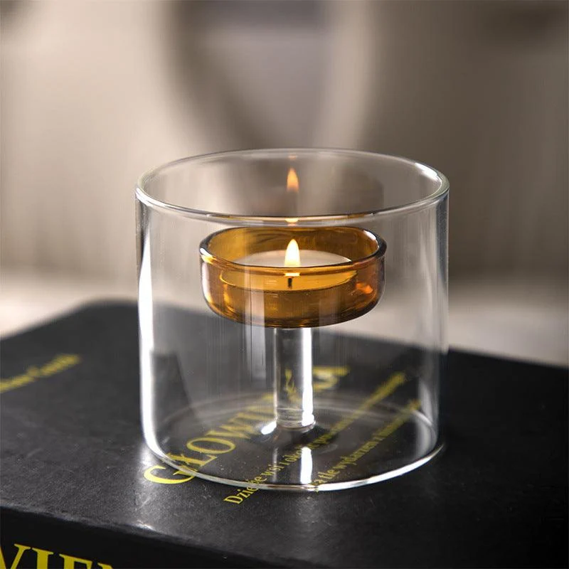 Elegant Glass Candle Holder Set -  - #tag1#