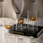 Elegant Glass Candle Holder Set tag1