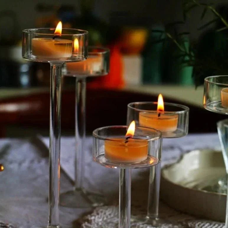 Elegant Glass Tealight Candle Holder -  - #tag1#