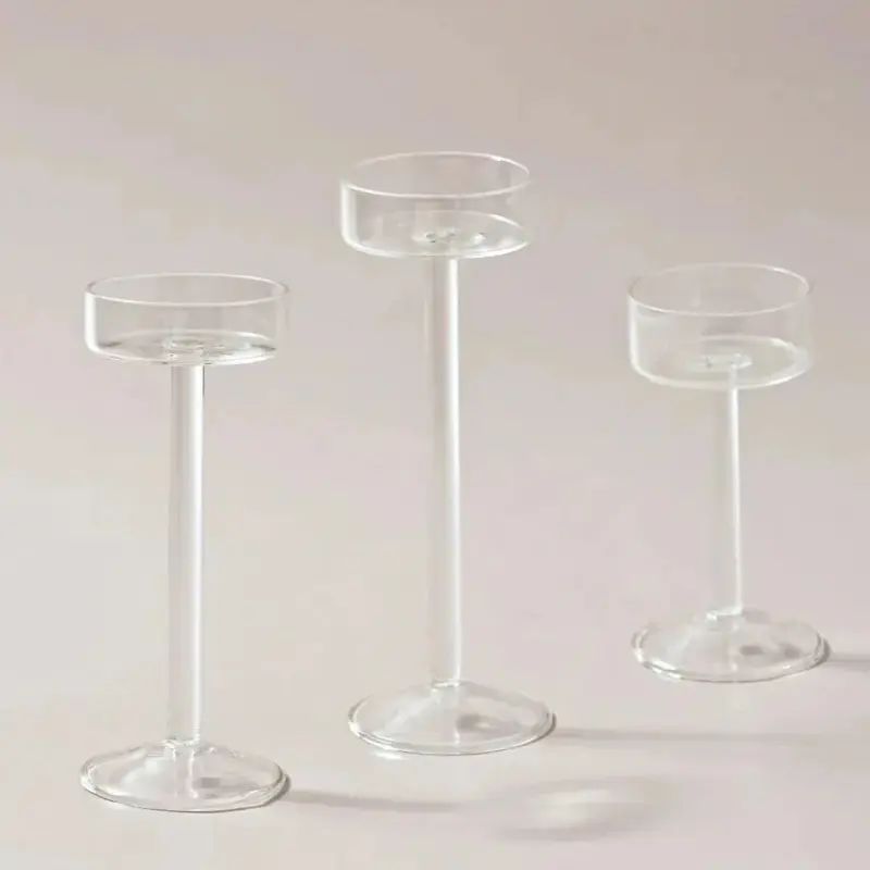 Elegant Glass Tealight Candle Holder tag1