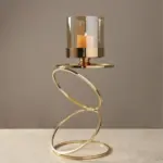 Elegant Gold Candle Holder