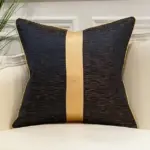 Elegant Gold Ribbon Cushion Covers tag1
