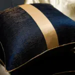Elegant Gold Ribbon Cushion Covers tag1