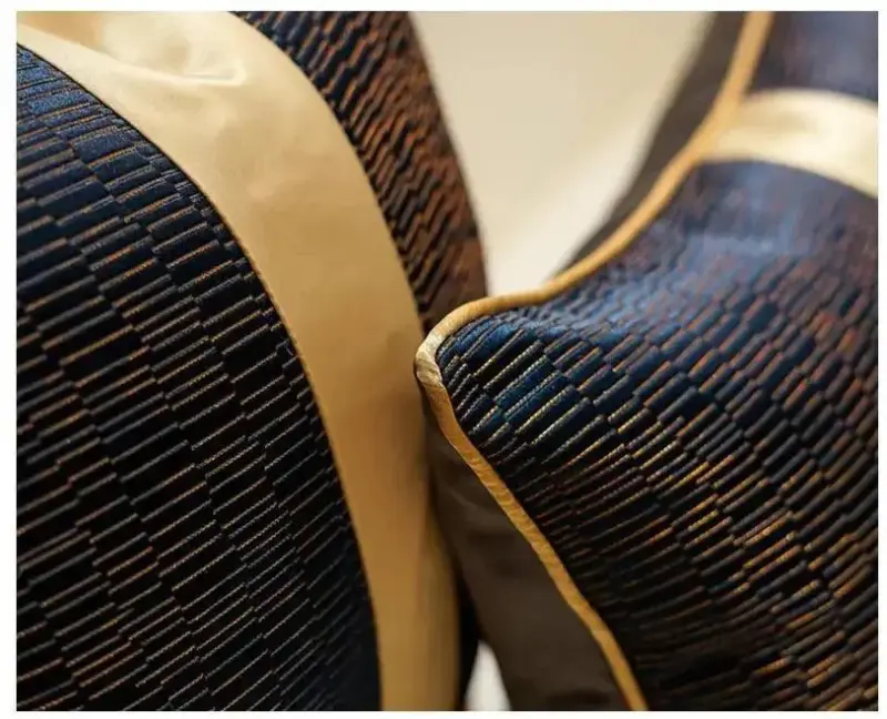 Elegant Gold Ribbon Cushion Covers tag1