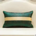 Elegant Gold Ribbon Cushion Covers tag1
