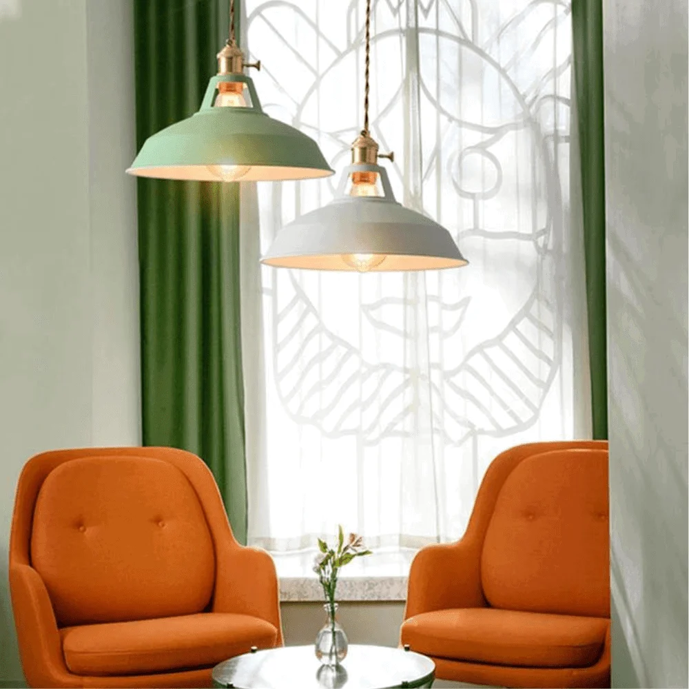 Elegant Industrial LED Pendant Lamp Made of Metal -  - #tag1#