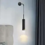 Elegant LED Wall Lamp Gold Black Bedroom tag1