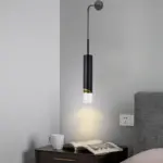 Elegant LED Wall Lamp Gold Black Bedroom tag1
