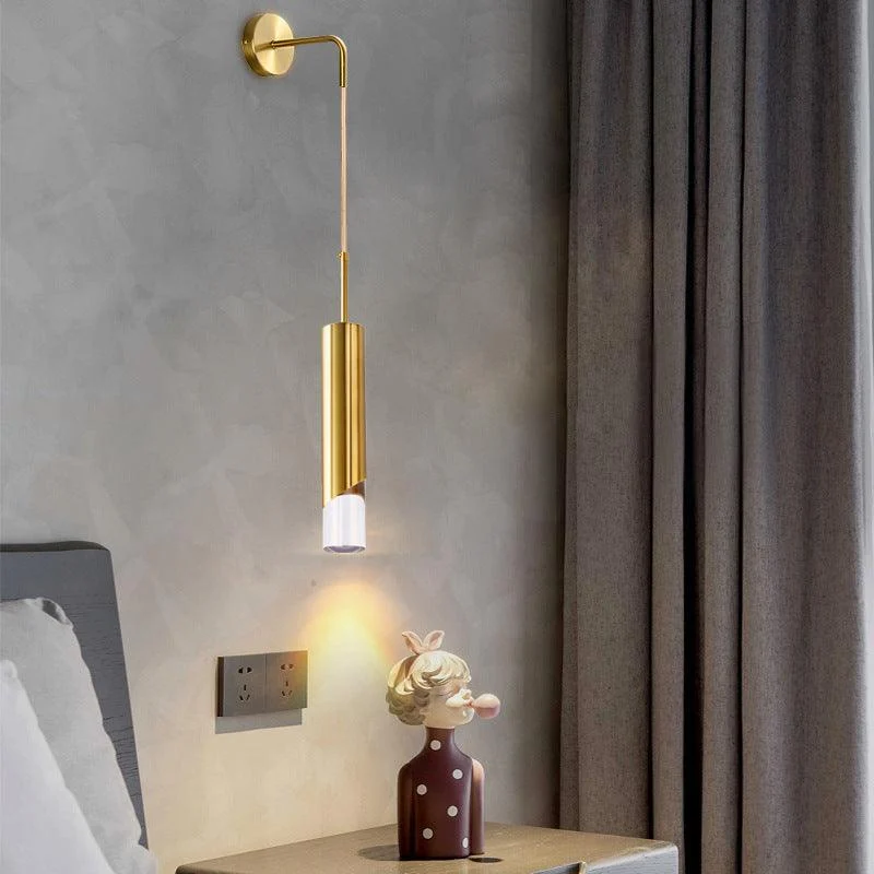 Elegant LED Wall Lamp Gold/Black Bedroom -  - #tag1#