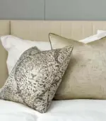 Elegant Leopard Print Textured Jacquard Decorative Cushion Cover 45x45 cm tag1