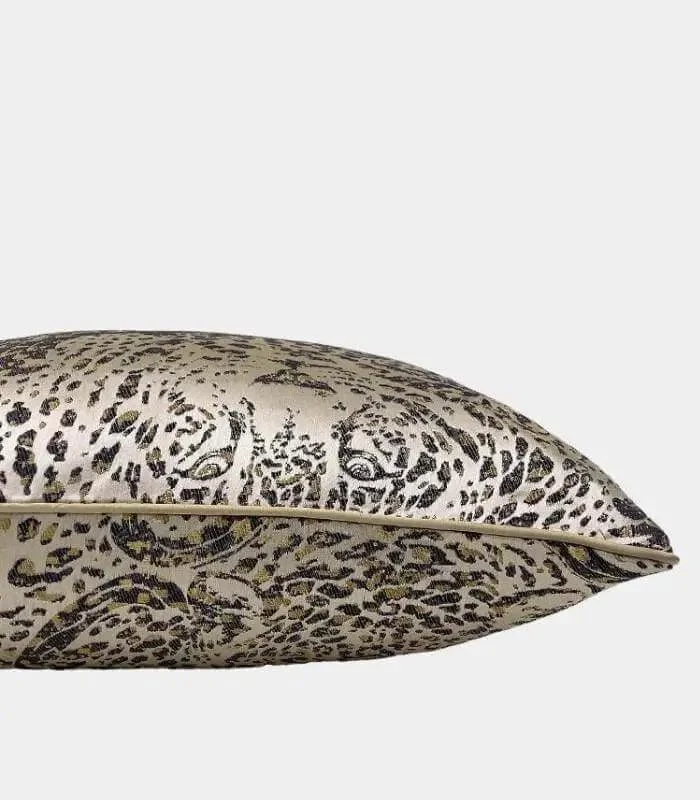 Elegant Leopard Print & Textured Jacquard Decorative Cushion Cover 45x45 cm -  - #tag1#