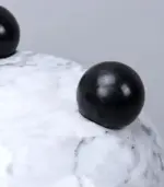 Elegant Marble Bowl with Ball Feet 18 cm tag1