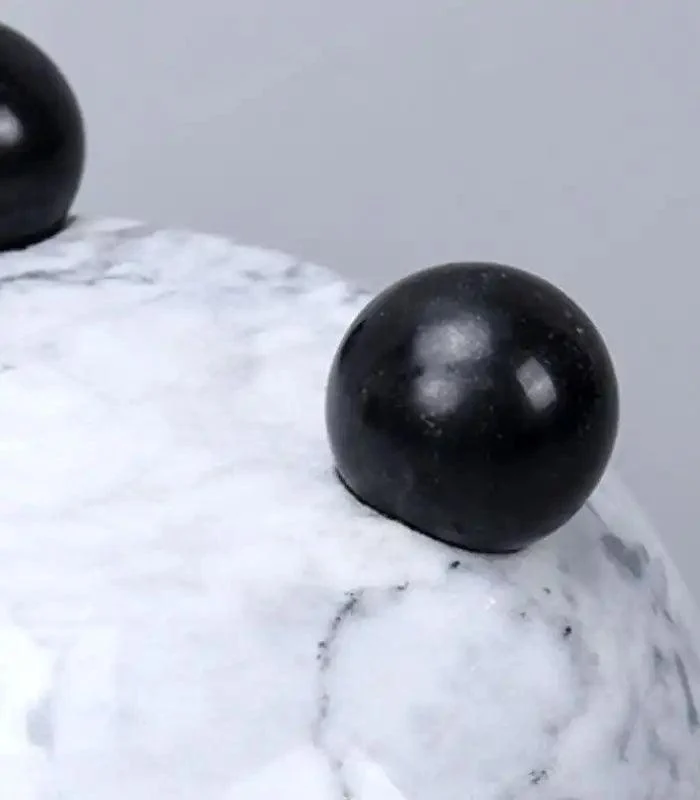 Elegant Marble Bowl with Ball Feet 18 cm -  - #tag1#