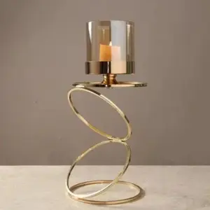 Elegant Metal Candle Holders