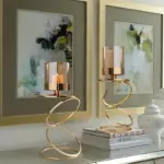 Elegant Metal Candle Holders
