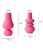 Elegant Pink Ceramic Vases Available in 2 Unique Designs tag1