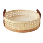 Elegant Rattan Woven Storage Basket tag1