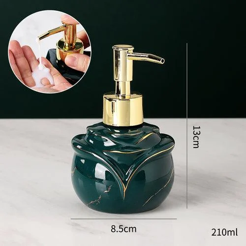 Elegant Solid Marble Soap Dispenser -