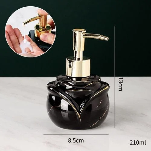 Elegant Solid Marble Soap Dispenser -