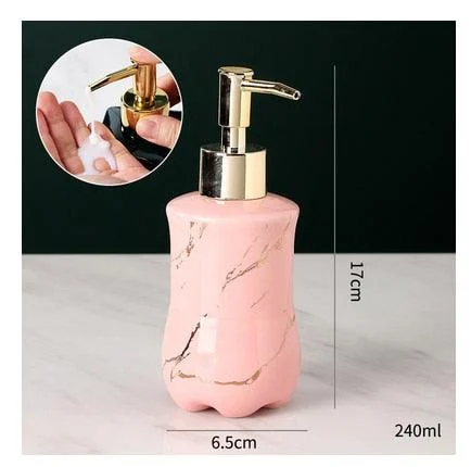 Elegant Solid Marble Soap Dispenser -