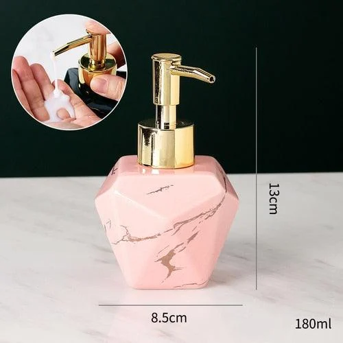 Elegant Solid Marble Soap Dispenser -