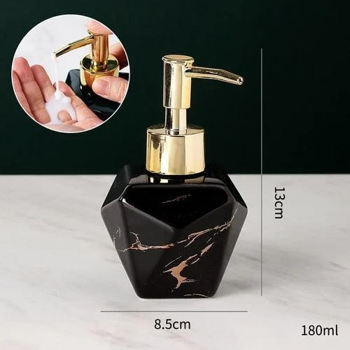 Elegant Solid Marble Soap Dispenser -