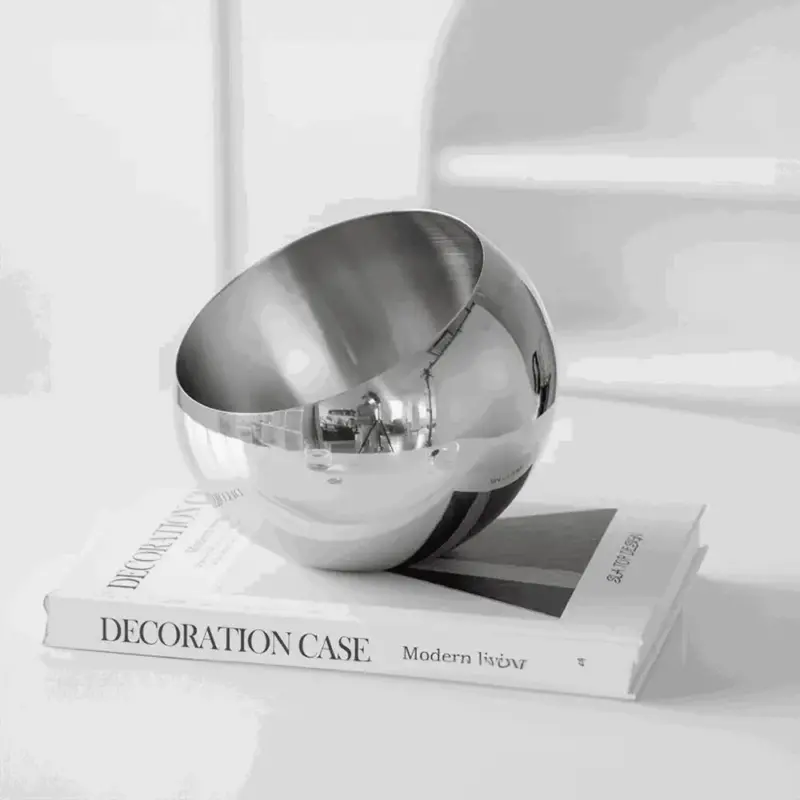 Elegant Stainless Steel Fruit Bowl tag1
