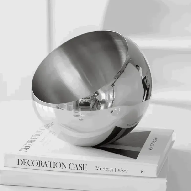 Elegant Stainless Steel Fruit Bowl tag1